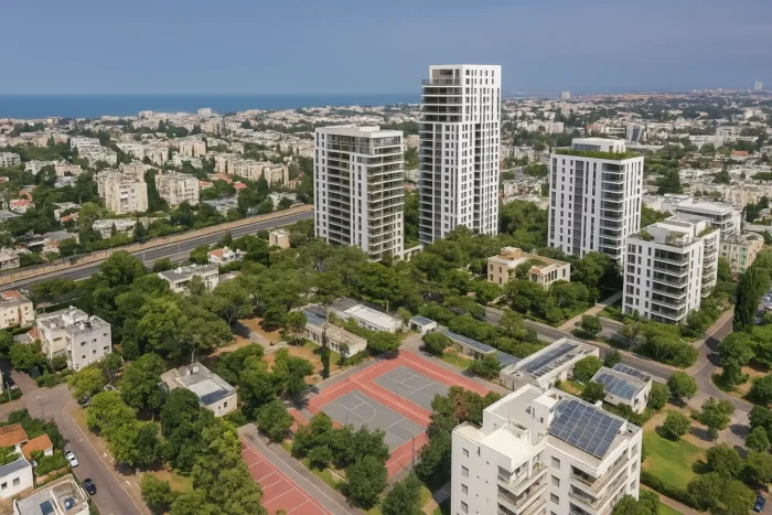 Urban Renewal Project, The HaHatzav & HaTotchanim Complex, Holon. mishkan israel