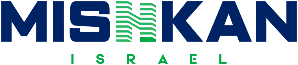 Blue and green Mishkan Israel Logo