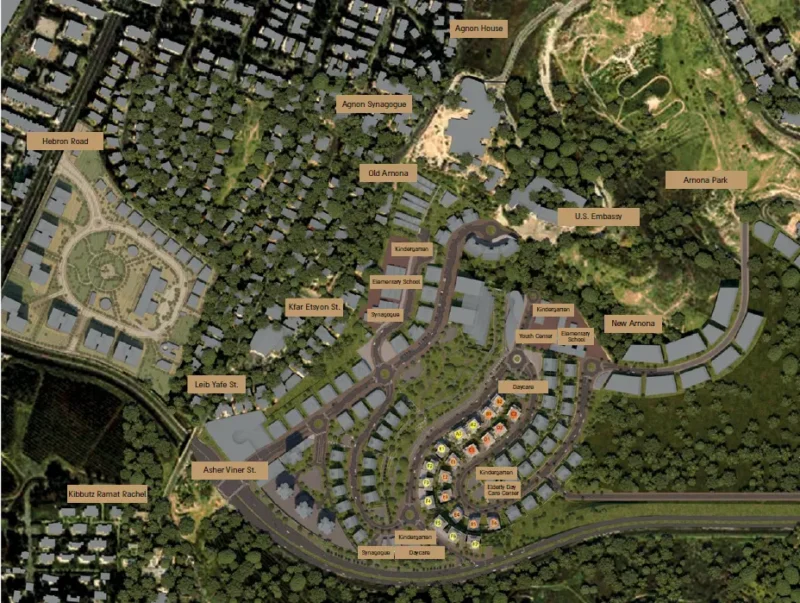 new arnona map Jerusalem